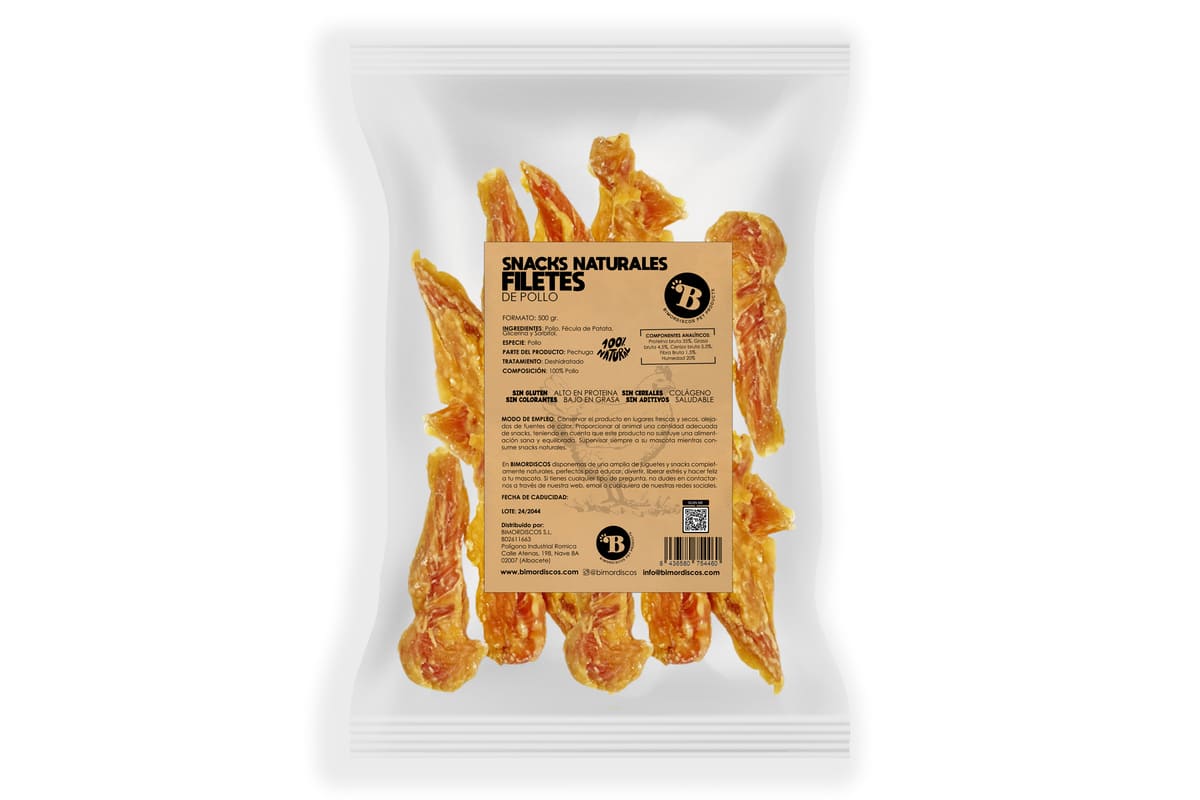 Bimordiscos Filetes De Pollo Para Perros Y Gatos - 1kg 1 Kg_0