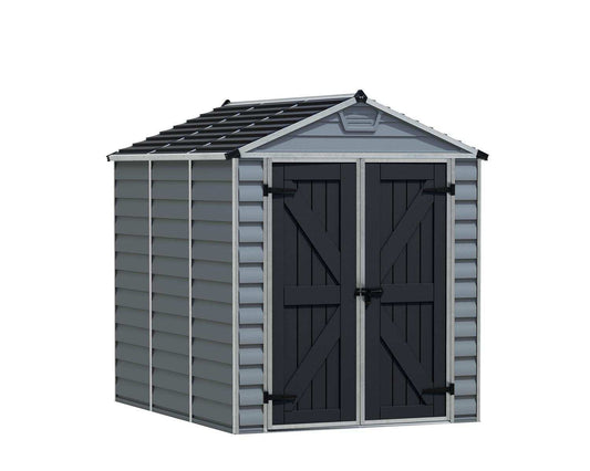 Telheiro de jardim Skylight Deco em cinzento da Palram 185x229 cm