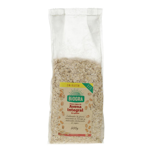Flocos de Aveia Integrais Finos Biológicos SEM GLÚTEN Biogrà 500g
