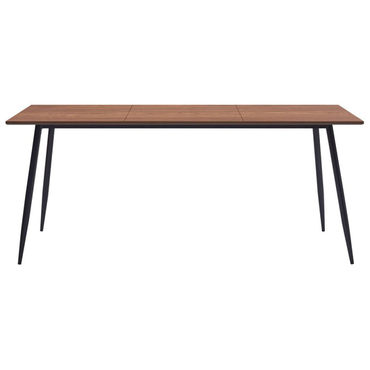 Mesa De Comedor De Mdf Marrón 200x100x75 Cm_0