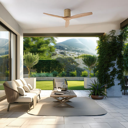 Cecotec Ventilador De Techo Sin Luz Energysilence Aero 5500 Aqua Goldwhitewood Connected_3