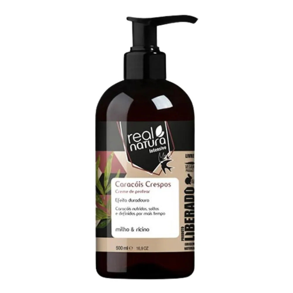 Crema De Peinar Caracóis Crespos Real Natura 500ml_0