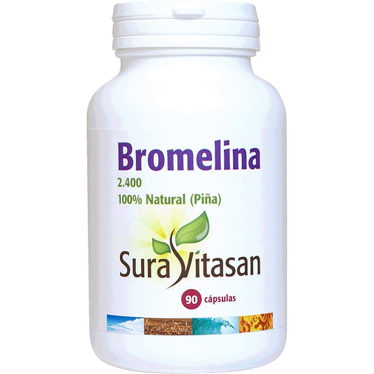 Bromelaína 2.400 Natural 500 Mg 90 Cap Sura Vitasan