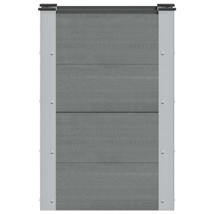 Arriate Elevado Gris 50 X 30 X 72 Cm Wpc Y Aluminio_2