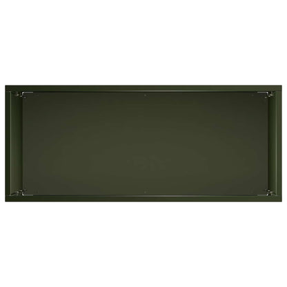 Macetero De Jardín Verde Oliva 40 X 20 X 75 Cm_3