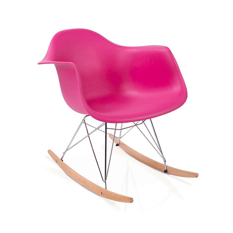 Silla Mecedora Rocker Pvc, Fucsia, 40 X 65 X 69cm_0