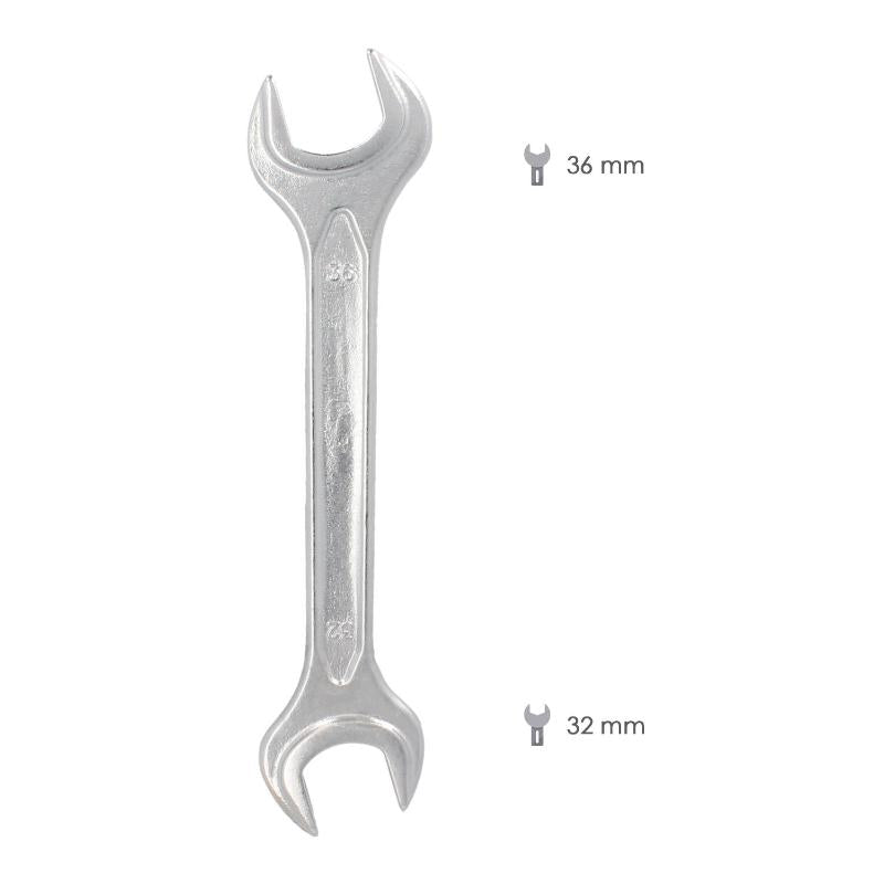 Llave Fija Plus Acero Cromo Vanadio 32x36 Din 3110. Llave Fija, Llave Fija Doble_1