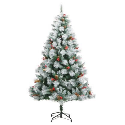 Vidaxl Árbol De Navidad Artificial Con Bisagras 300 Led Y Bolas 180 Cm_4
