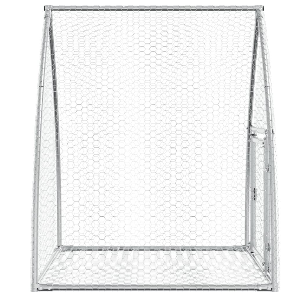 Conejera Acero Galvanizado Plateado 105x100x120 Cm_5