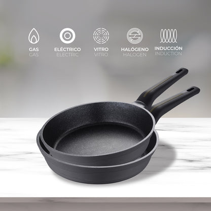 Set De 2 Sartenes Ø20ø24cm Con Protectores Bistro San Ignacio_2