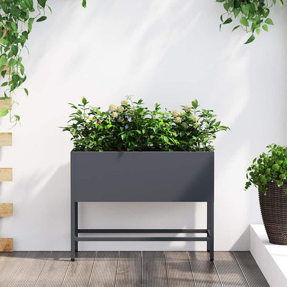 Jardinera Elevada Antracita 60 X 26 X 45 Cm Acero_1