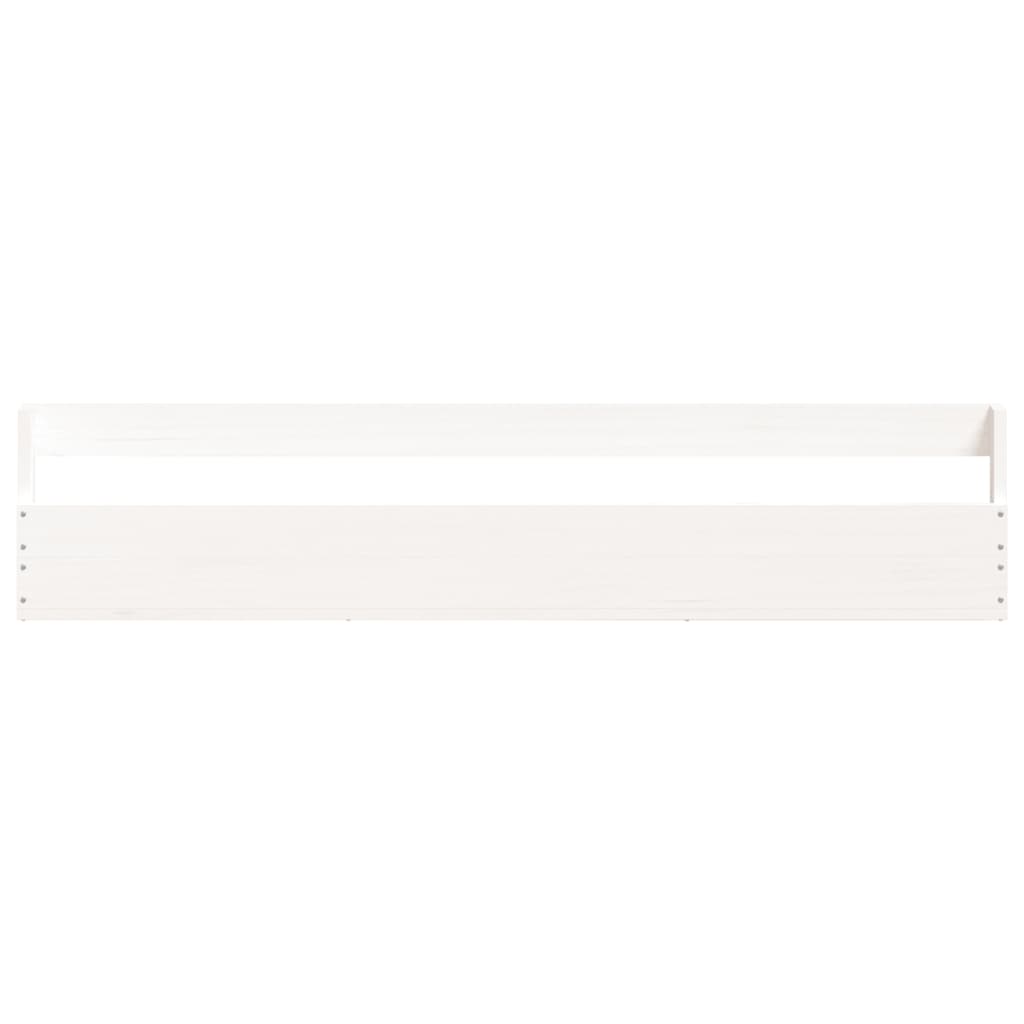 Estantes Zapatos De Pared 2 Uds Madera Pino Blanco 110x9x23cm / Vetonek_2