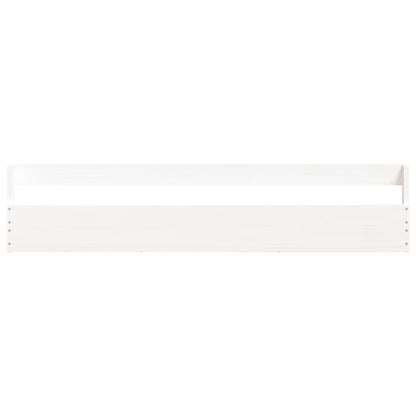 Estantes Zapatos De Pared 2 Uds Madera Pino Blanco 110x9x23cm / Vetonek_2