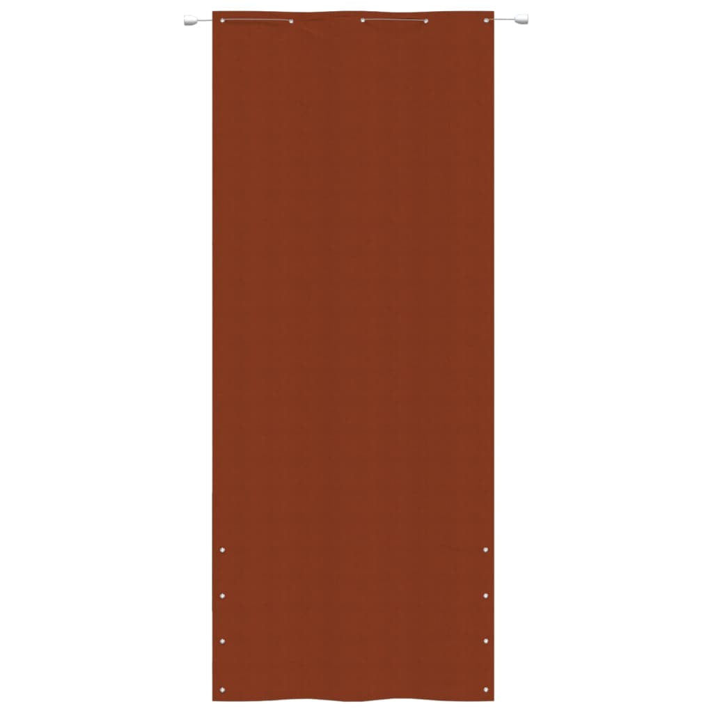 Vidaxl Toldo Pantalla Para Balcón De Tela Oxford Terracota 100x240 Cm_1