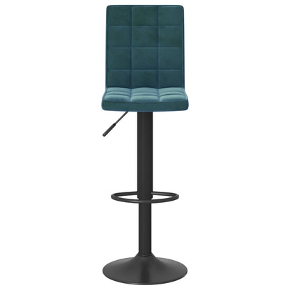 Taburete De Cocina De Terciopelo Azul_1
