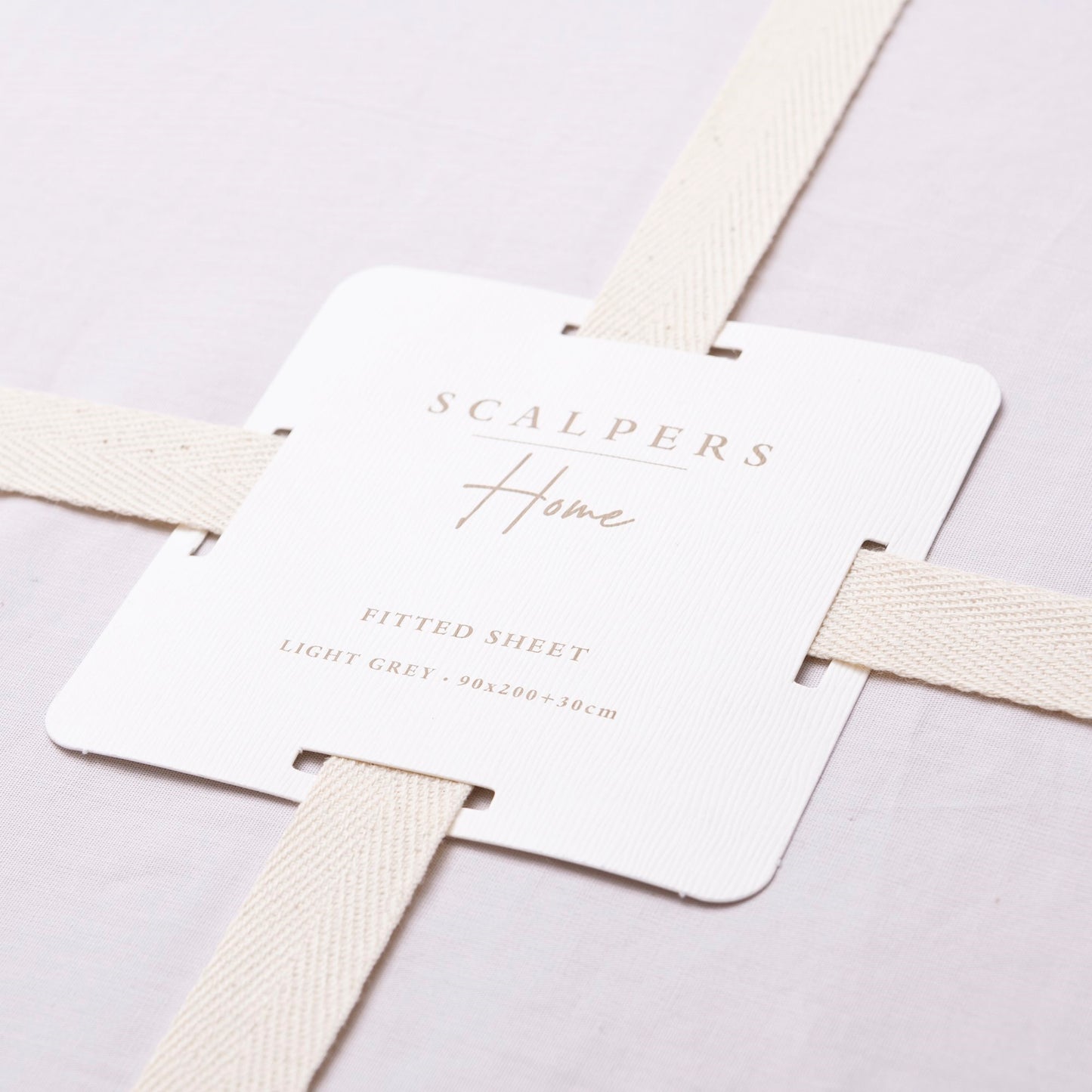 Sábana Bajera 90x200+30cm 100% Algodón Gris Claro Scalpers Home