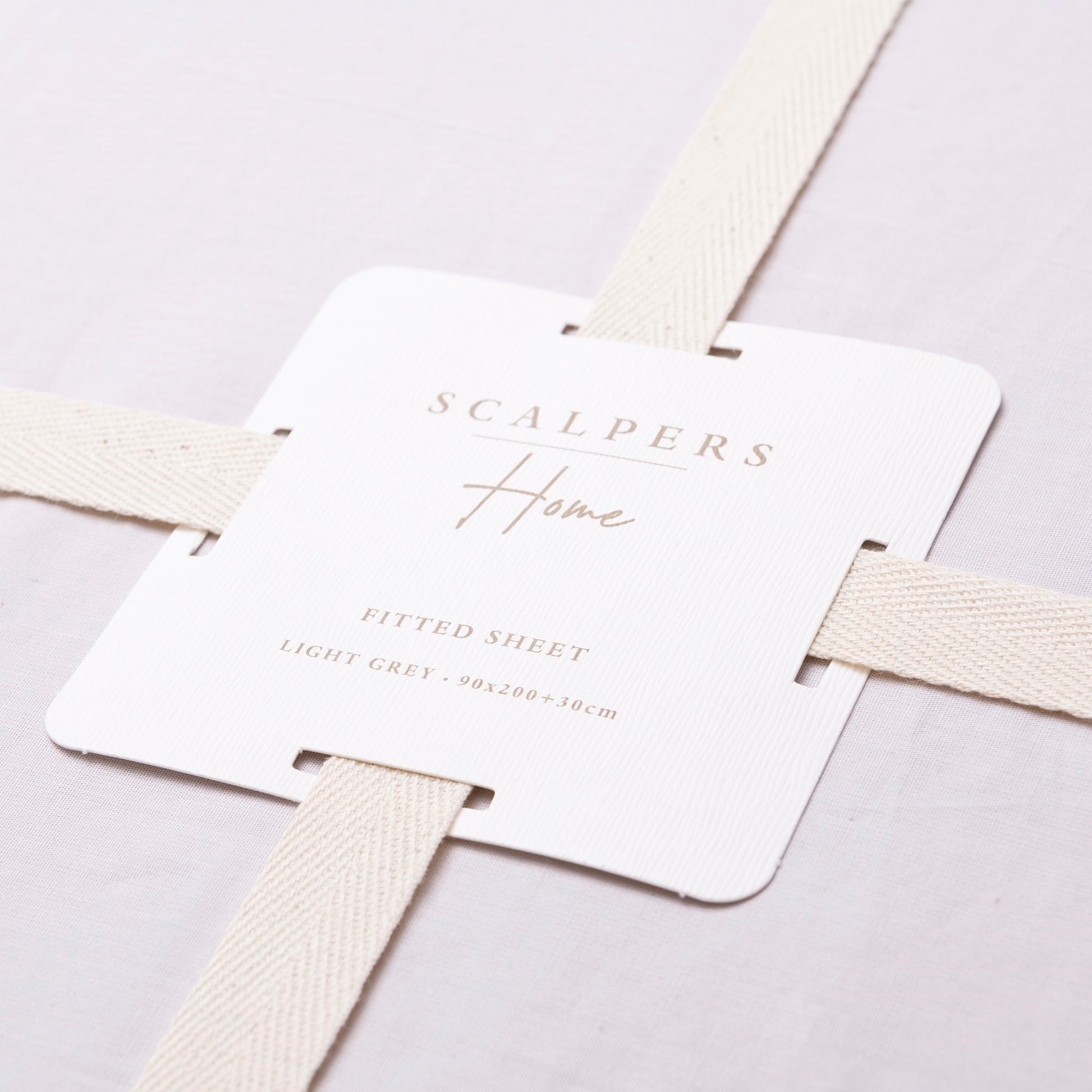 Sábana Bajera 90x200+30cm 100% Algodón Gris Claro Scalpers Home