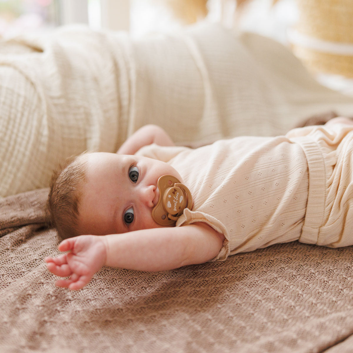 Chupetes Tetina Anatómica De Silicona 0-6 Meses Beige_4