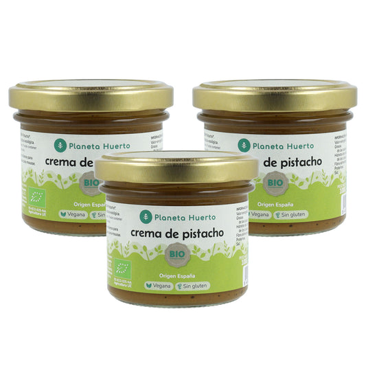Pack de 3 Creme de Pistácio 100% ECO Planeta Huerto 100 g