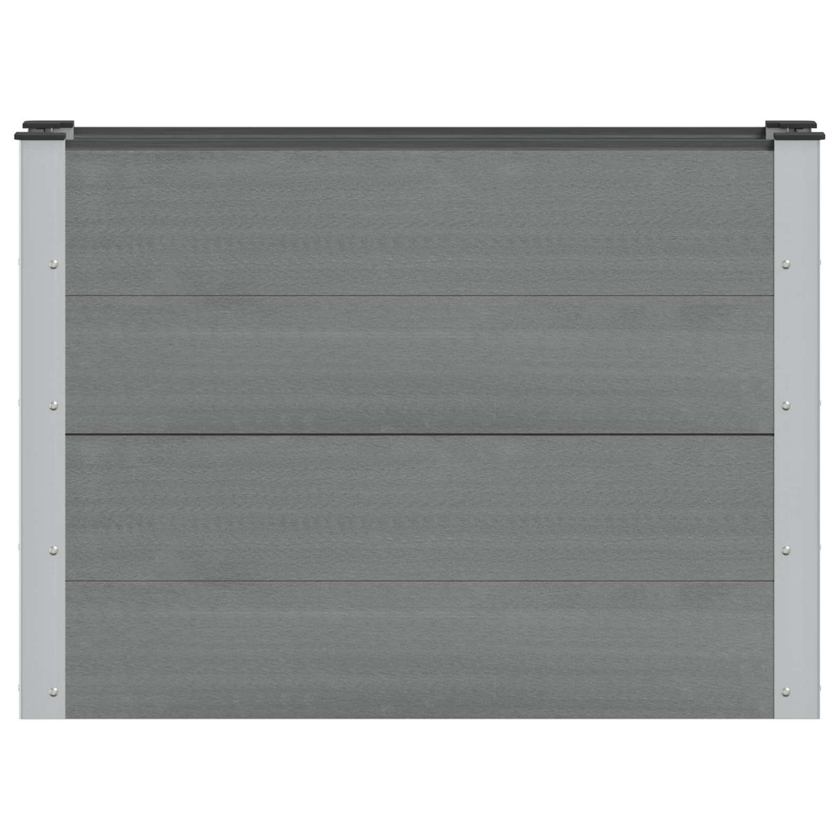 Arriate Elevado Gris 100 X 30 X 72 Cm Wpc Y Aluminio_2