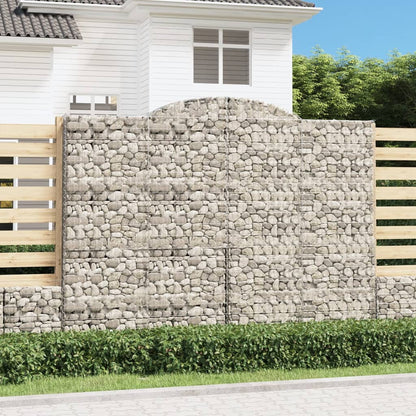 Cestas De Gaviones 13 Uds Forma De Arco Hierro 300x50x220/240cm_1