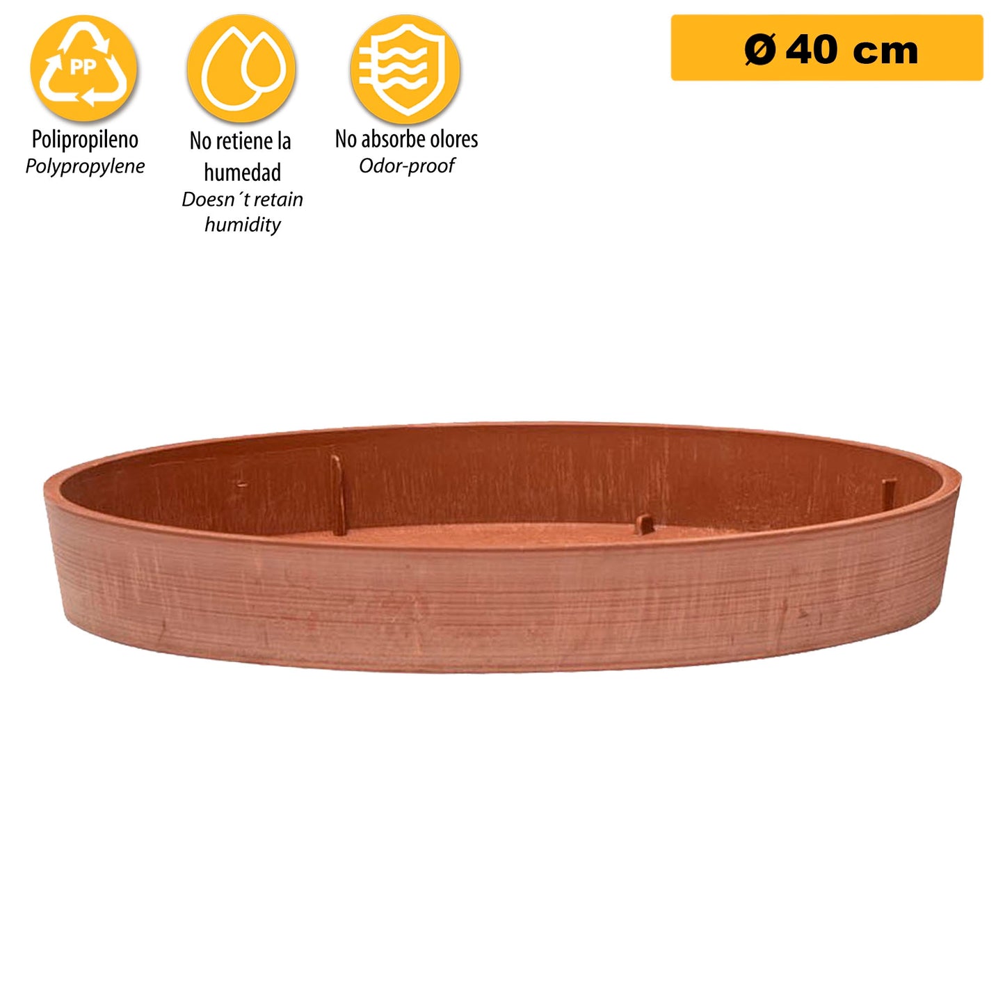 Platillo Para Maceta Ø Cm 40 Terracota_2