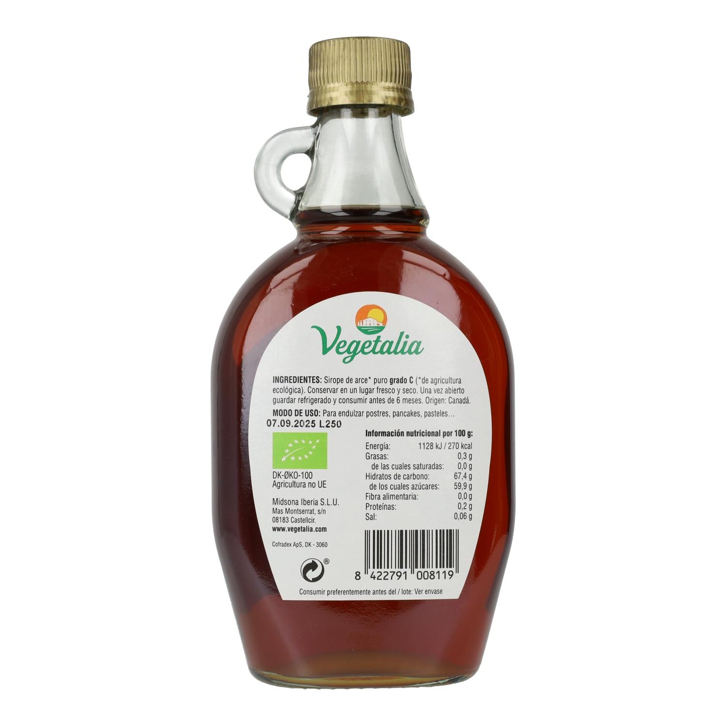 Xarope de ácer Vegetalia Grau C 375ml