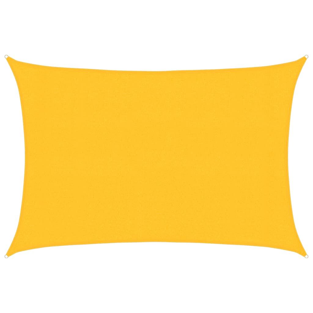 Vidaxl Toldo De Vela Amarillo Hdpe 160 G/m² 3x4,5 M_0