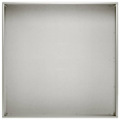 Macetero De Jardín Plateado 60 X 60 X 20 Cm Acero Inoxidable_3