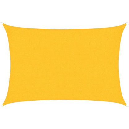 Vidaxl Toldo De Vela Rectangular Hdpe Amarillo 160 G/m² 2x2,5 M_0
