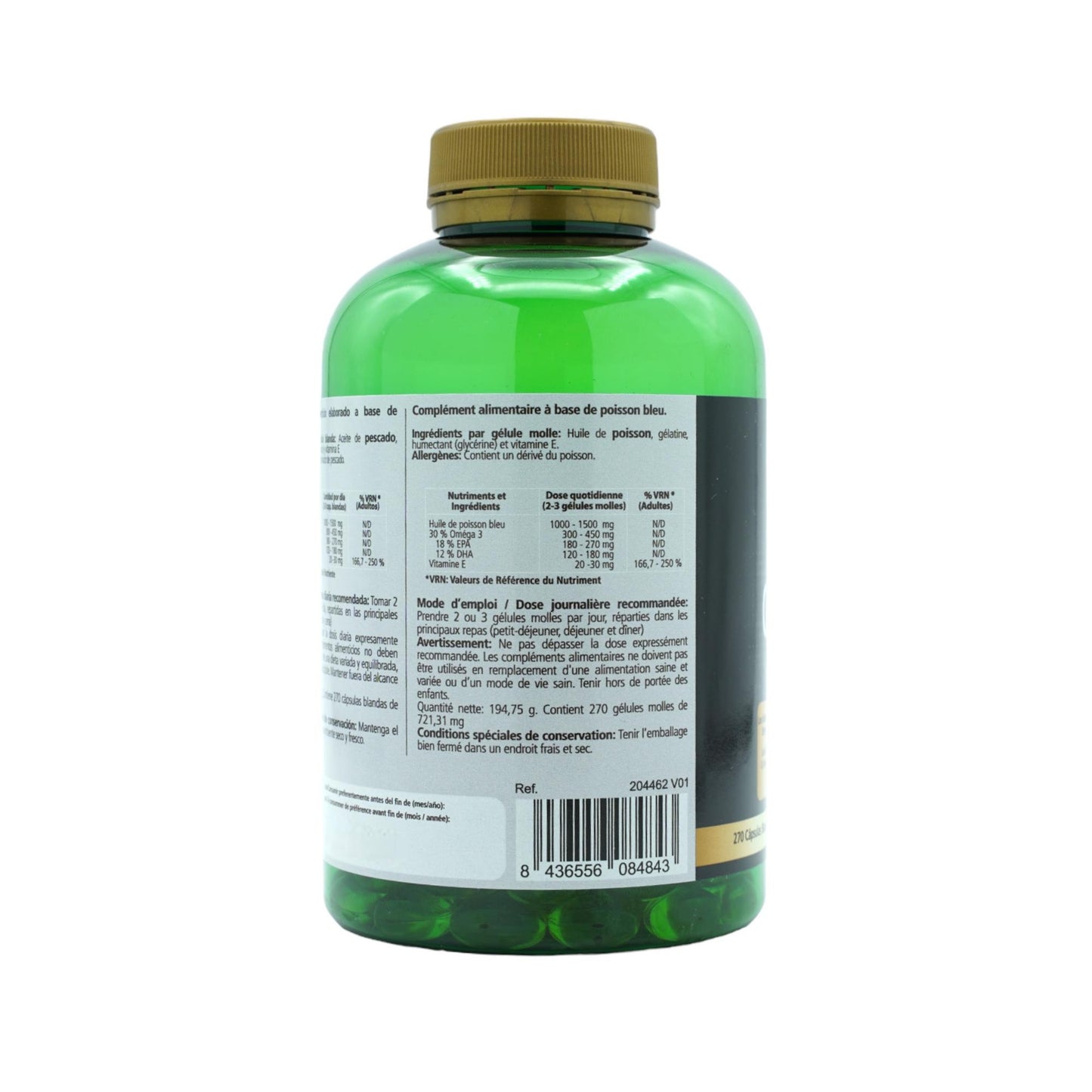 Ómega 3 Pérolas 270 cápsulas moles PHYTOFARMA