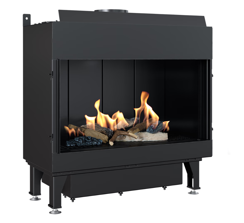 Bricosol Chimenea De Gas Kratki Leo 70 Afrontar Propano ∅ 100/150 4,8 Kw_0
