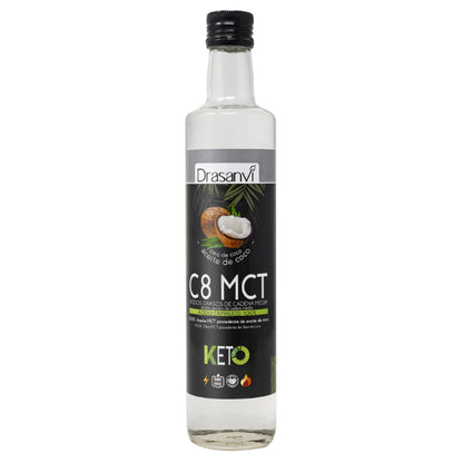 Aceite Mct Coco Puro 100% C8 Keto 500 Ml_0