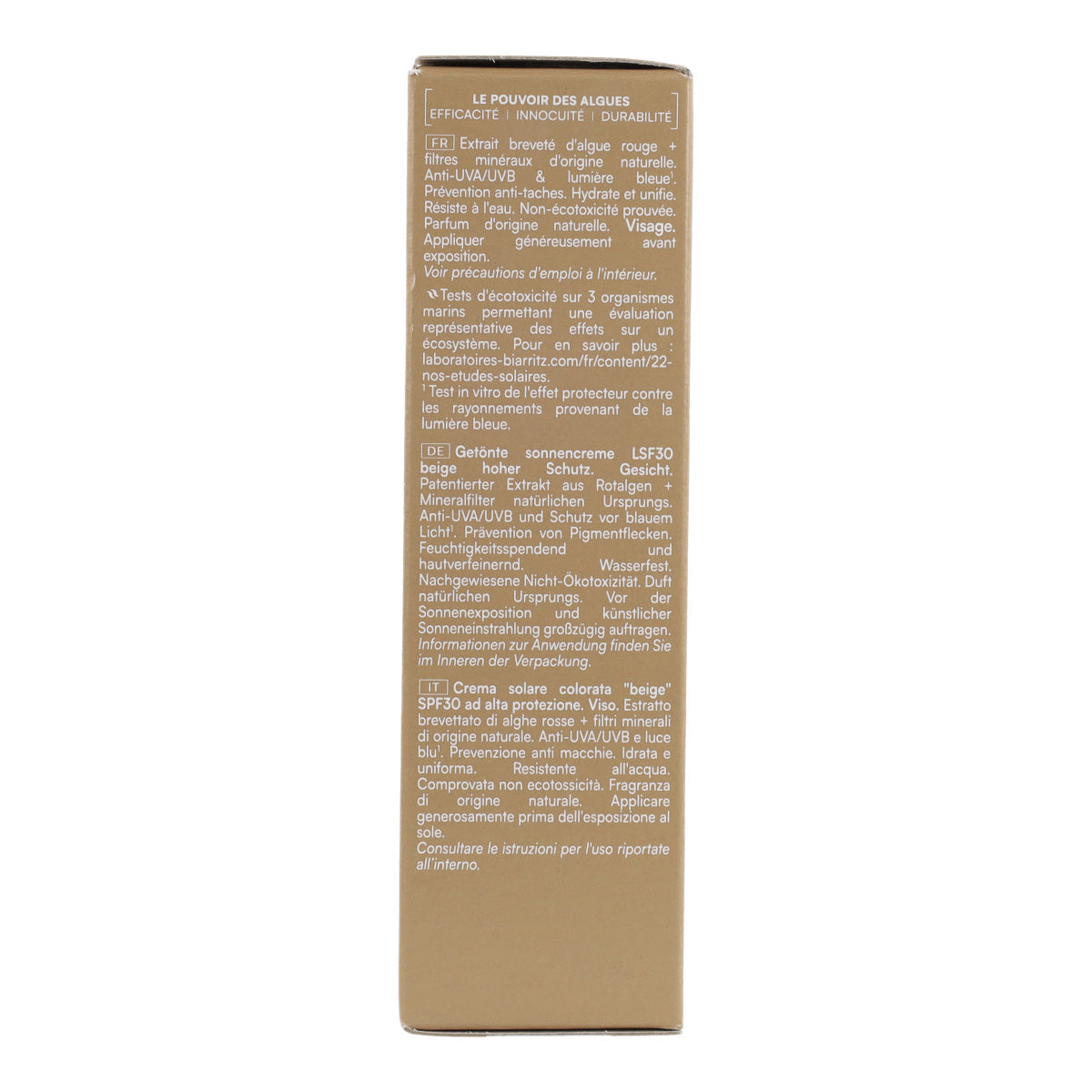 Creme Protetor Solar Facial Bege FPS30 Alga Maris 50 ml