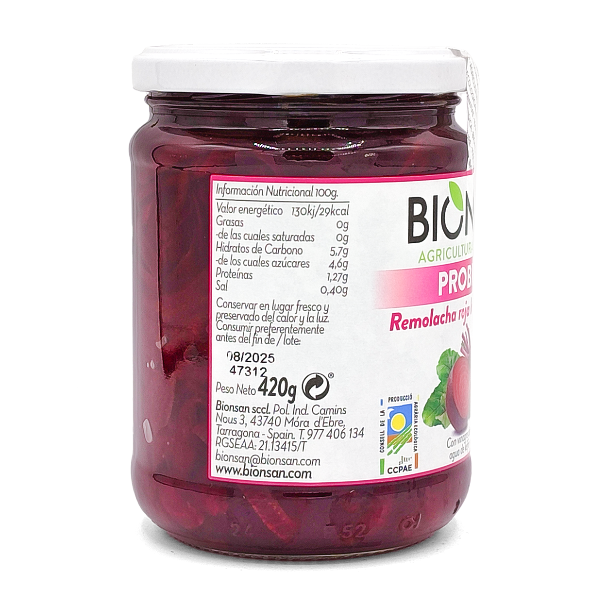 Remolacha Roja Fermentada Eco Bionsan 420gr_1