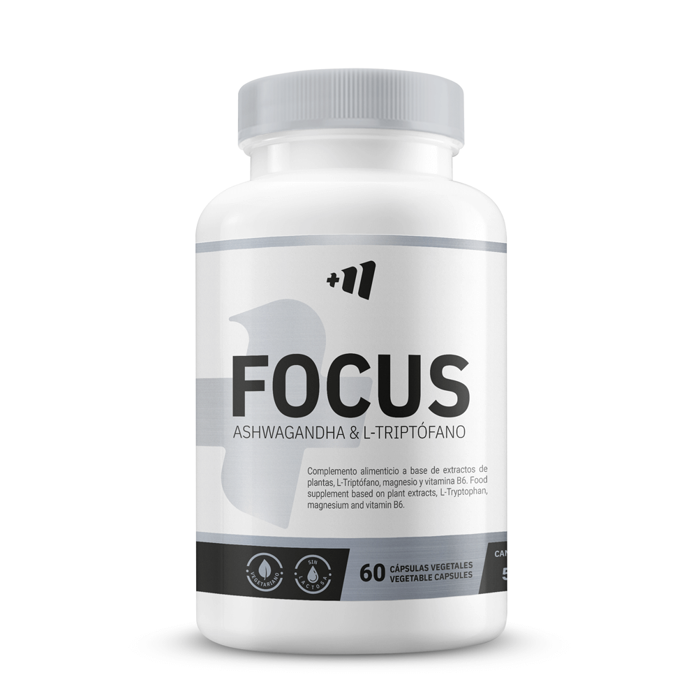 Focus (ashwagandha + L-triptófano) - 60 Cápsulas Vegetales - Mejora El Descanso - Masmusculo_0