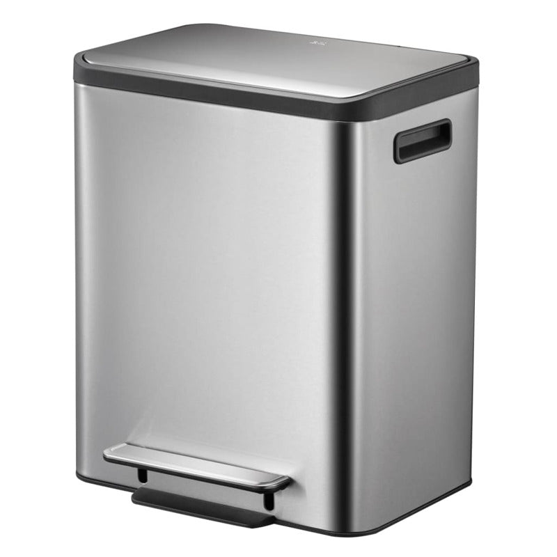 Eko Cubo De Pedal Ecocasa 30 L Plateado Mate_0