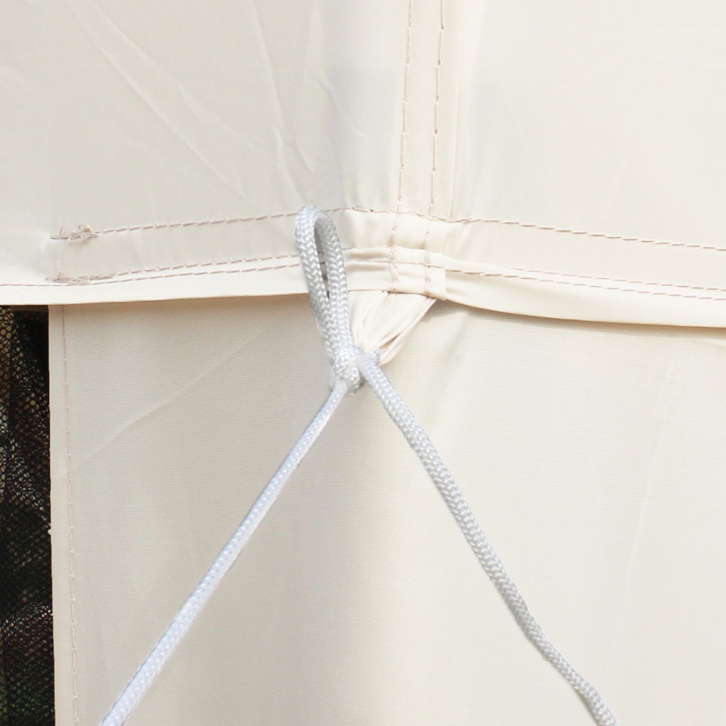 Outsunny Carpa De Jardín 3x3 M Con 4 Mosquiteras Y Techo De Ventilación Beige_3