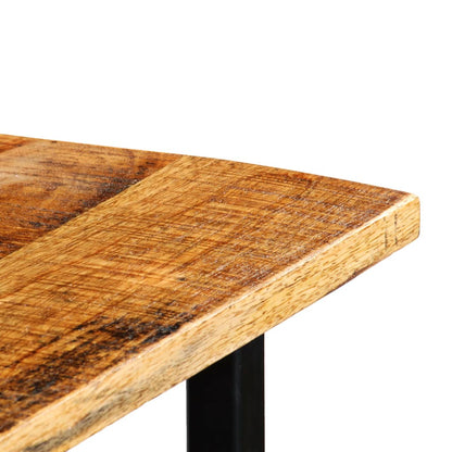 Mesa De Bar De Tractor Madera Maciza Mango Rojo 60x150x107 Cm_4