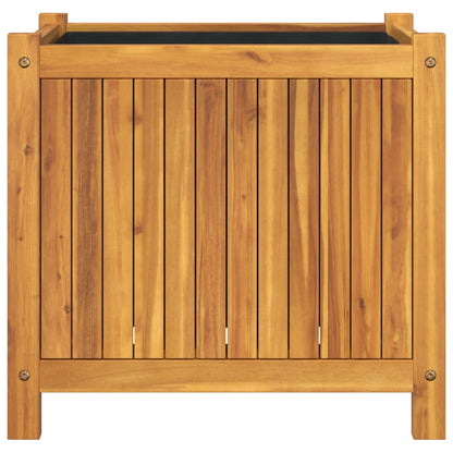 Jardinera Con Forro Madera Maciza De Acacia 54x31x50 Cm_3