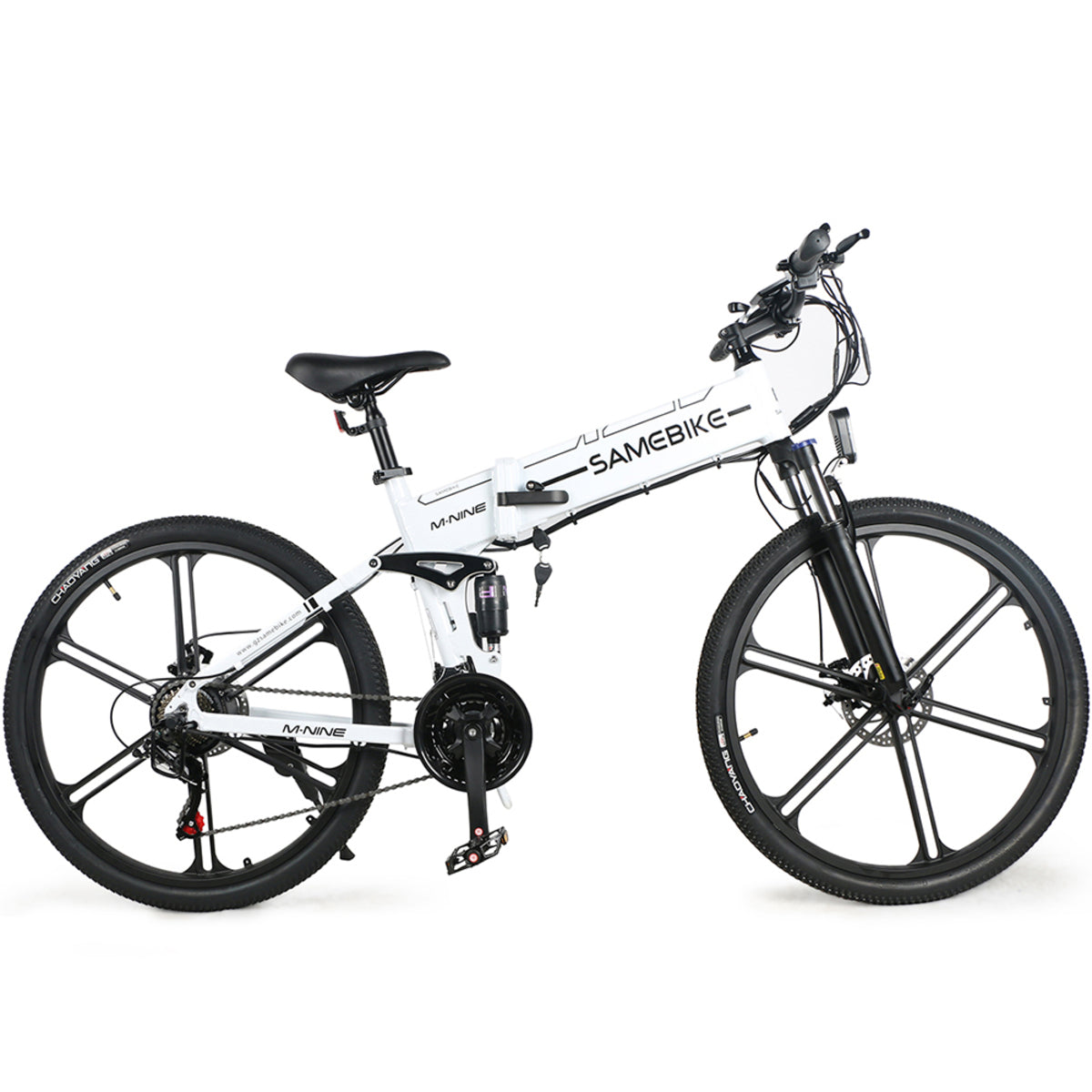 Bicicleta Eléctrica Plegable Samebike Lo26 Ii 500w-48v-10ah (480wh) - Rueda 26 Color Blanco_0