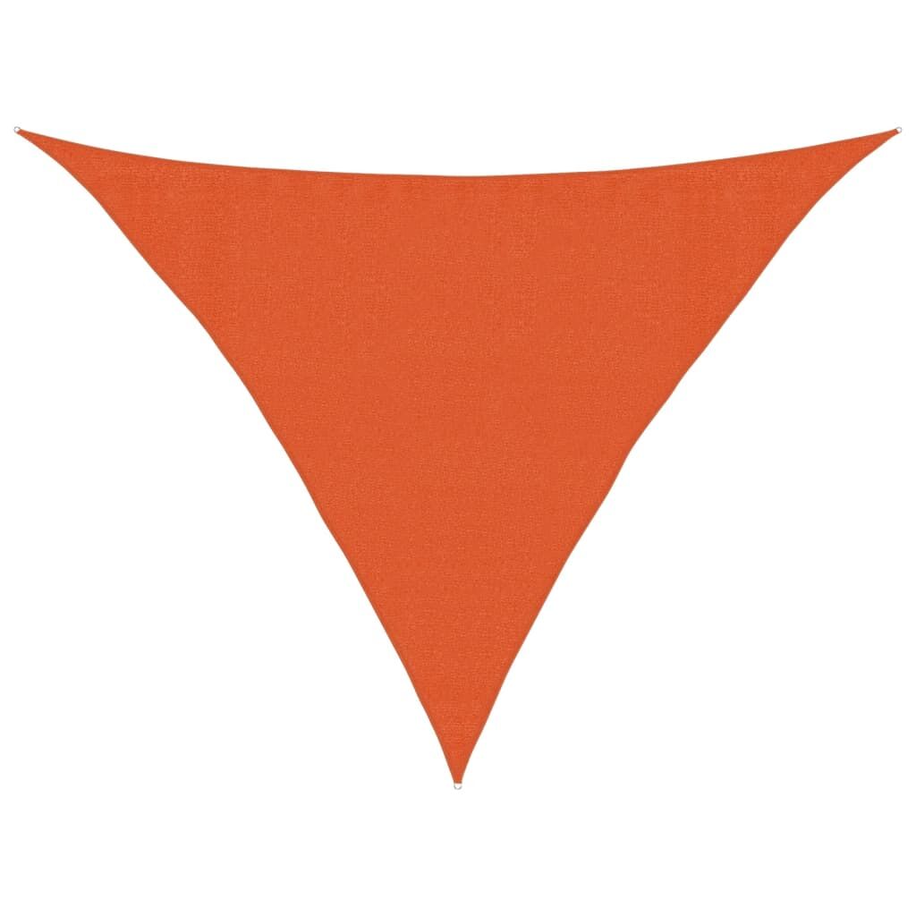 Vidaxl Toldo De Vela Hdpe Naranja 160 G/m² 3,5x3,5x4,9 M_0