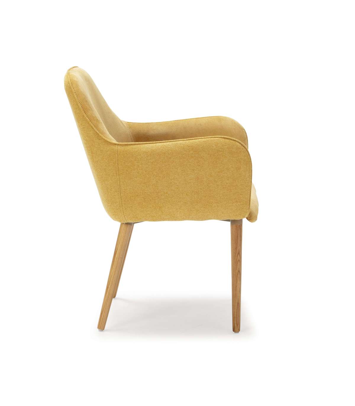 Pack De 2 Sillones Para Comedor Javier Tapizado Textil Pana Mostaza, 89cm(alto) 54cm(ancho) 63cm(fondo)_2