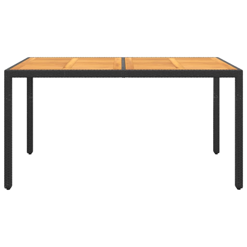 Vidaxl Juego De Comedor Para Jardín 5 Piezas Ratán Sintético Negro_4