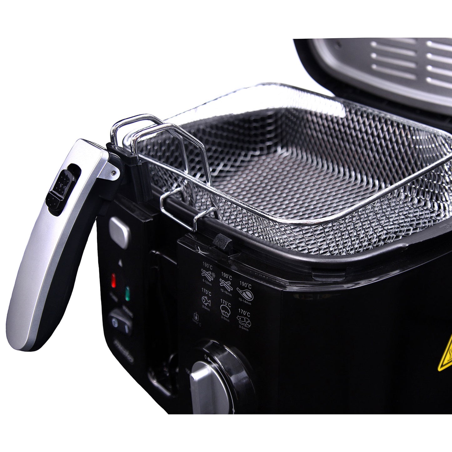 Freidora Eléctrica Compacta, 2,5 L,cubeta Desmontable Lavable, Antiadherente,libre Bpa Mesko Ms4908 1800w_4
