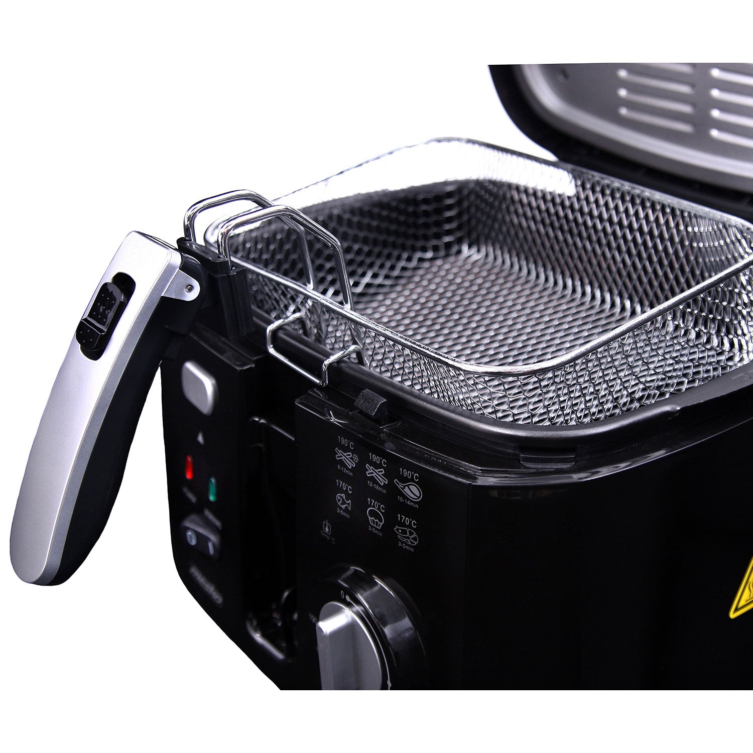 Freidora Eléctrica Compacta, 2,5 L,cubeta Desmontable Lavable, Antiadherente,libre Bpa Mesko Ms4908 1800w_4