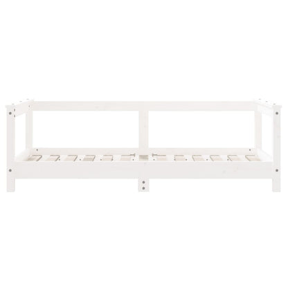 Estructura De Cama Para Niños Madera De Pino Blanco 70x140 Cm / Vetonek_4