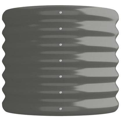 Jardinera Arriate Acero Galvanizado Gris 114x40x36 Cm_3