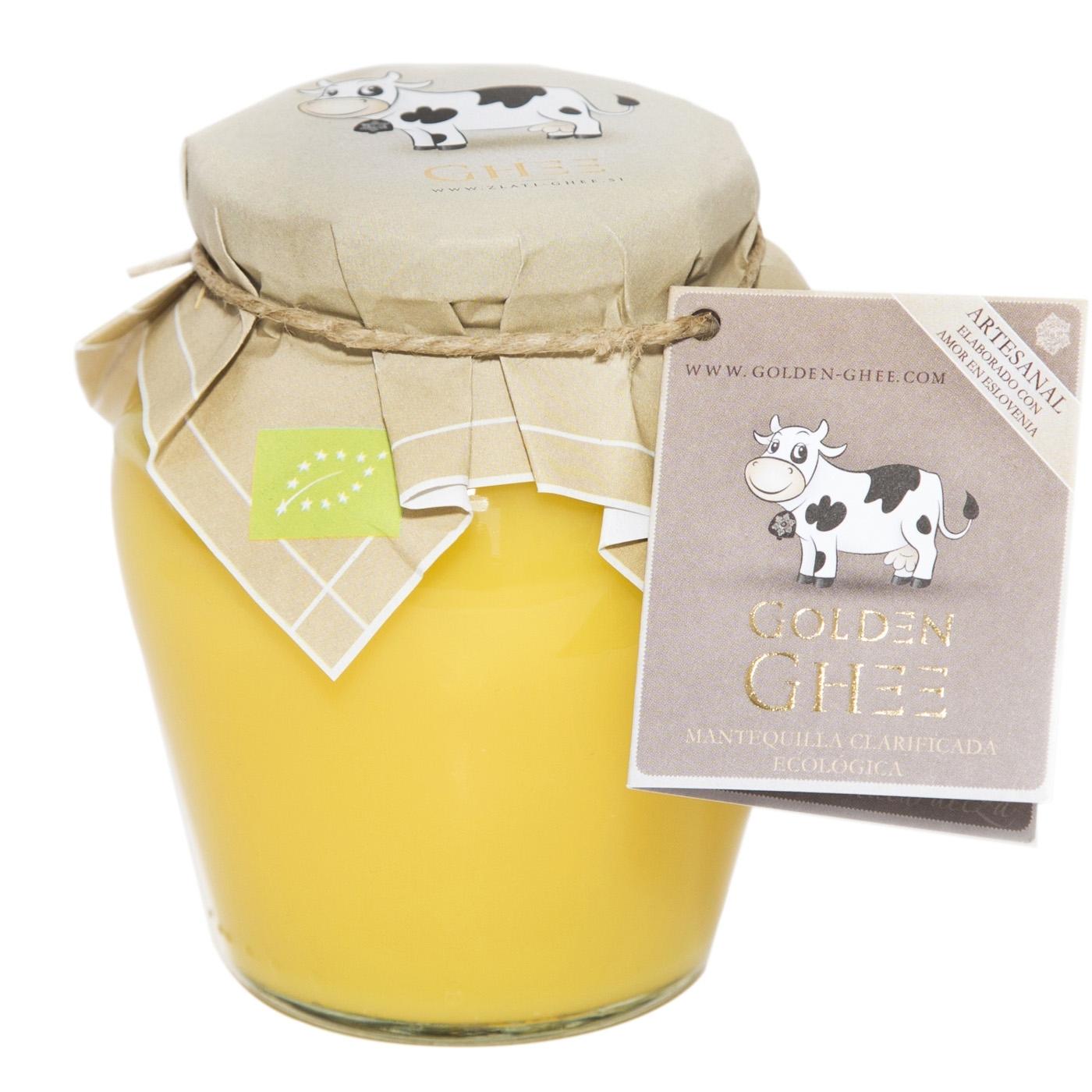 Golden Ghee Bio Mantequilla clarificada de Vaca Golden Ghee 370 ml