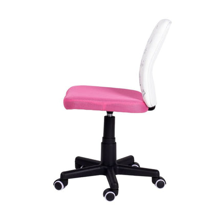 Silla De Estudio Infantil Píntame Malla, Rosa, 38,5cm X 77a85 X 39,6_5